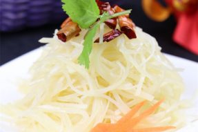 炝拌土豆丝–广州素食学校菜谱