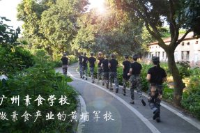 这位川菜名师点赞说：广州素食学校是人间菩萨成长的地方，是培养素食军官的摇篮