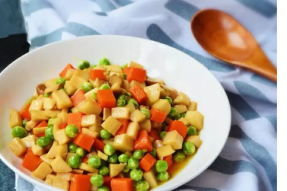 素食菜谱：翡翠杏鲍菇