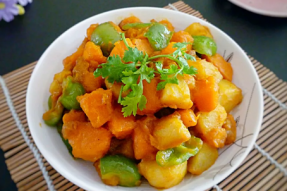 【素食菜谱推荐】南瓜炖土豆