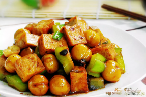 【素食菜谱】三菇烩豆腐|教你做素食