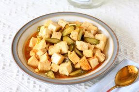 【素食菜谱】清爽青瓜豆腐 