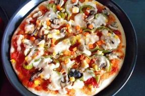 【素食菜谱】自己在家做素食披萨，做法简单，味美料足
