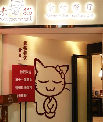 素猫素食体育西店开业